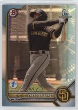 2022 Bowman 1st Edition Sky Blue Foil Zayed Salinas #BPPF-122 11s9