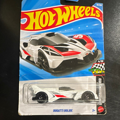 Hot Wheels Bugatti Bolide 1:64 HW Exotics White/Red/Black Diecast Unopened