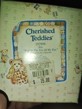 Cherished Teddies-Iris   You  re The Iris Of My Eye   Bear Purple Violet Mint Box