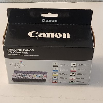 Canon PGI-9 10 Ink Tanks Value Pak Genuine New Sealed Free Ship