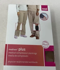 Mediven Medical Compression Stockings Plus 10903 Plus Panty Open Toe Beige 20-30