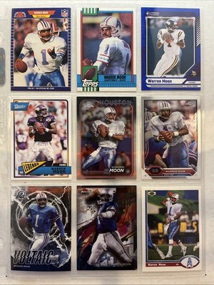Warren Moon 9 Card Lot