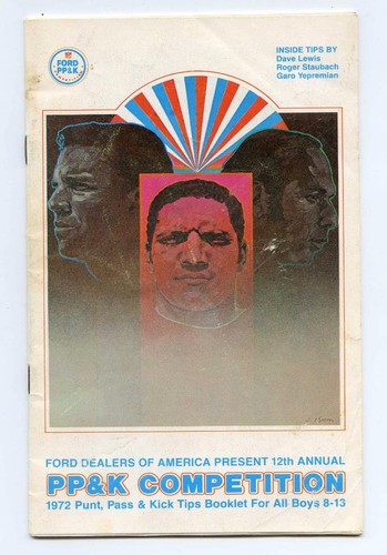1972 Punt Pass & Kick PP&K Ford Competition Tips Booklet "Staubach" "FREE SHIP"