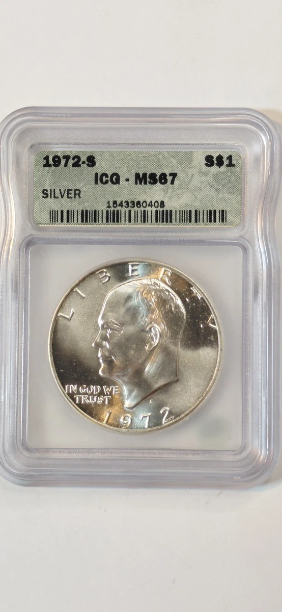 MS 67 Graded 1972 Eisenhower Dollars (1971-1978) for sale | eBay