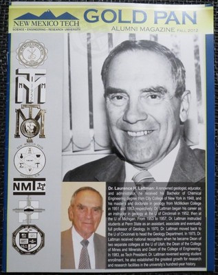 GOLD PAN Alumni Magazine FALL 2012 New Mexico Institute of Mining and Technology