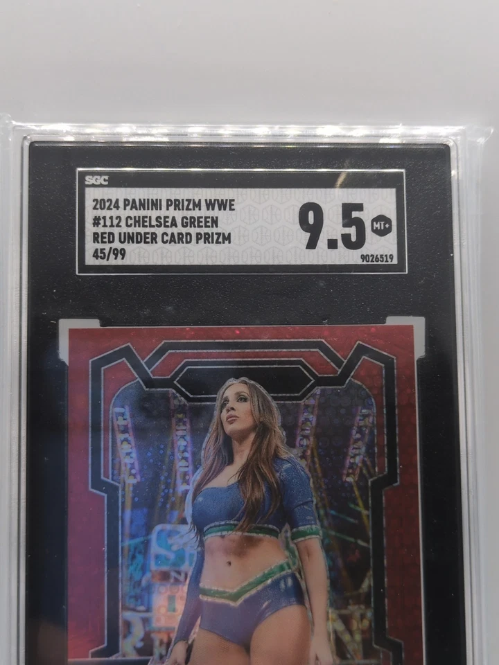 2024 Panini Prizm WWE - Chelsea Green #112 Red Under Card Prizm /99 - SGC 9.5 - Image 3 of 3