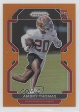 2021 Panini Prizm Rookie Orange Prizm 234/249 Ambry Thomas #439 ht1