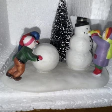 Lemax VTG Christmas Porcelain Village Frosty Fun Snowman, Holiday Decor
