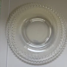VTG Imperial Candlewick Large Glass Serving plater&plate 11" No Chips Or Cracks