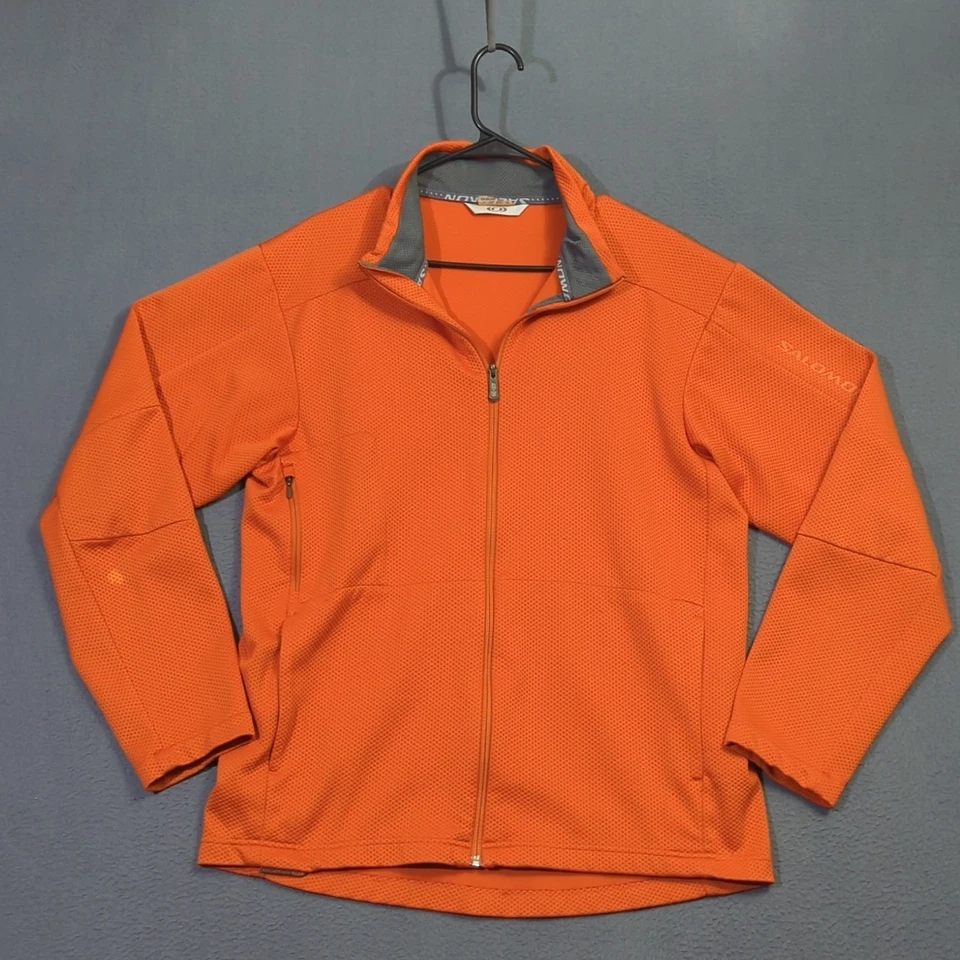 Jaqueta Salomon Masculina M (estimada) Laranja Motomesh Bolsos com Zíper Completo - Imagem 2 de 4