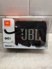 New JBL Go 3 Speaker Black GO3BLK NEW SEALED