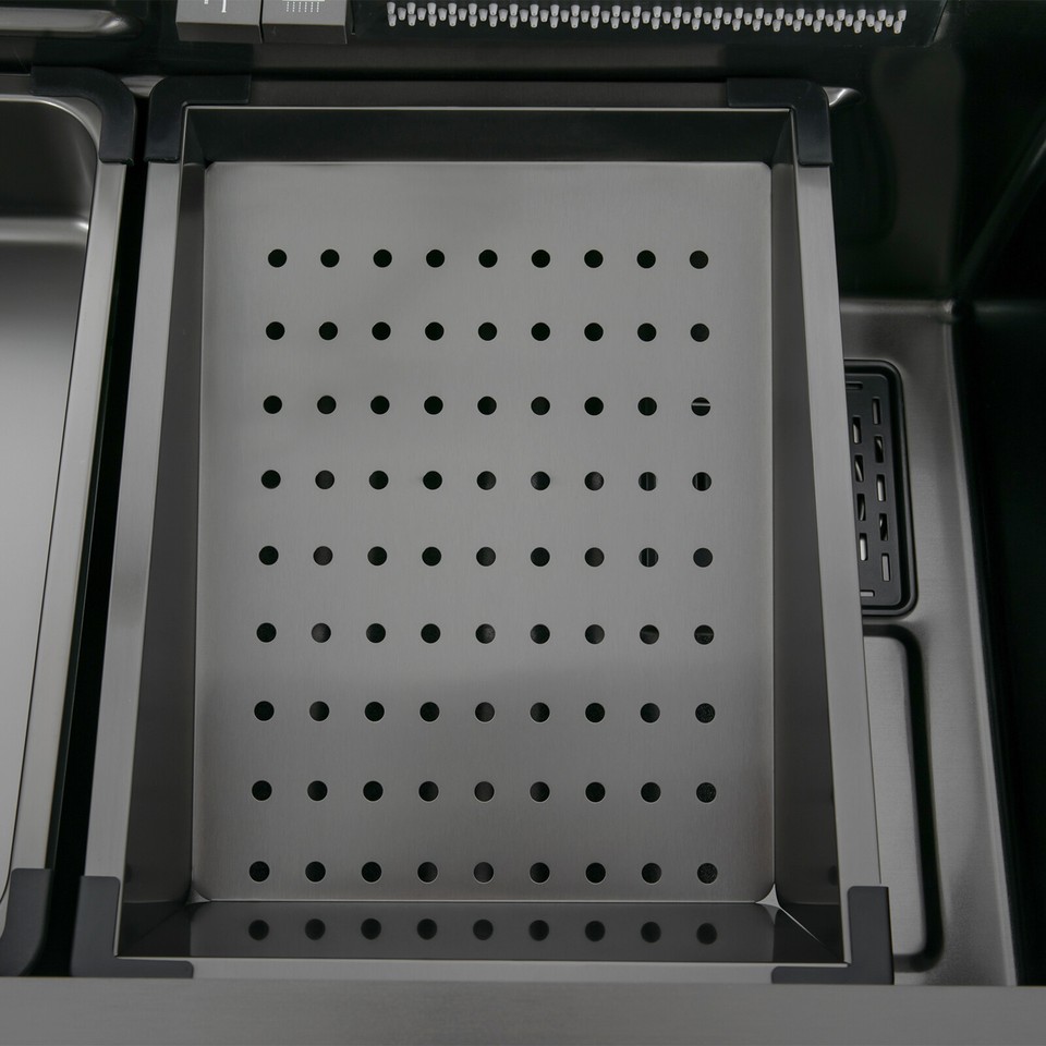 Kitchen Sink Double Basin Stainless Steel Sink Bowl W/ Pullout Faucet