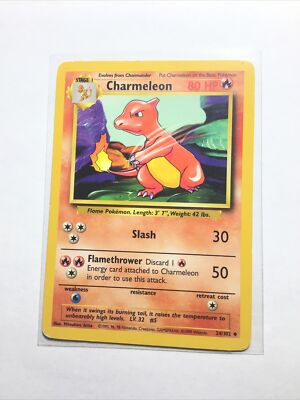 CHARMELEON - 24/102 - Base Set - Pokemon Card - MP
