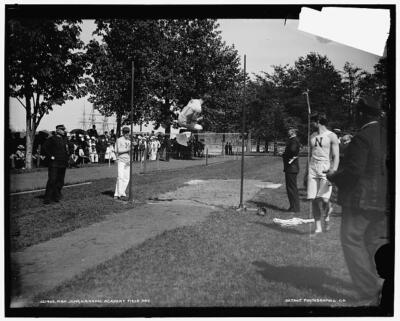 High jump, U.S. Naval Academy field day c1900 Old Photo