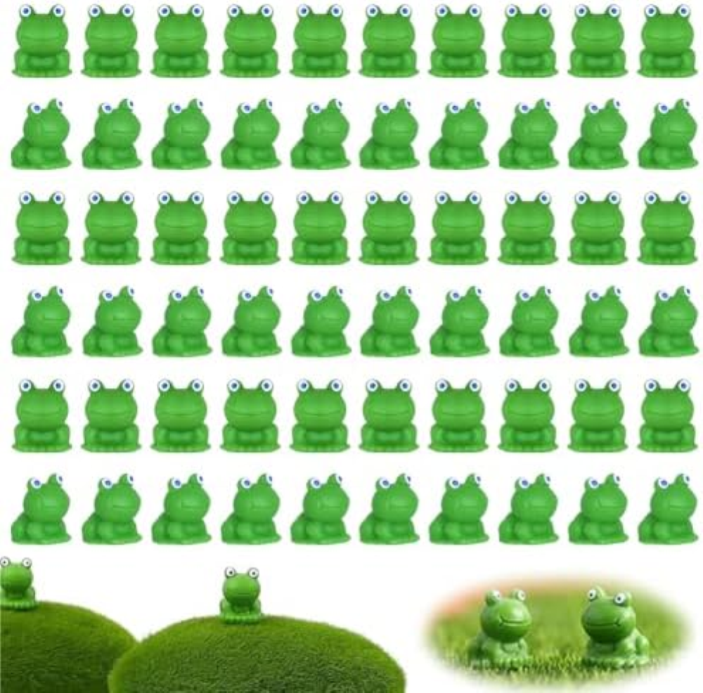 60 Pezzi Mini Rana Rane Piccole da Giardino Mini Rane in Resina piccole rane per