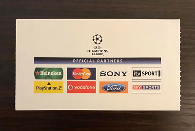 2006/2007 Chelsea vs Barcelona Champions League Ticket Messi