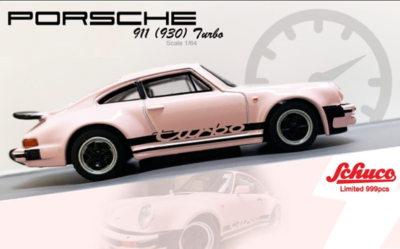 Schuco 1/64 Scale Porsche 911 (930) Turbo Limited 999pcs Pink