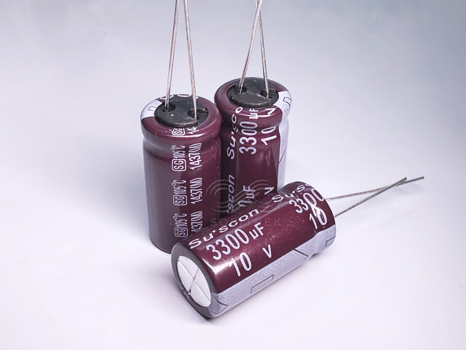 10PCS SG Suscon 3300uf 10V 13x25mm Radial Electrolytic Capacitor Low Impedance