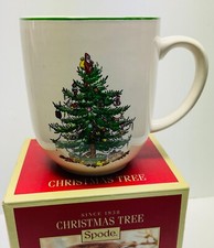 SpodeChristmasTree14OunceCafeMugUnit of 1 New In Box XT5087-X PortmeirionGroup