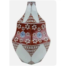Achoura Vase Ii in Cherry Finish 29-782 by Import Collection TIC