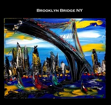 Large  Abstract  Superb  LANDSCAPE   Painting Artist Stretched Canvas GG45