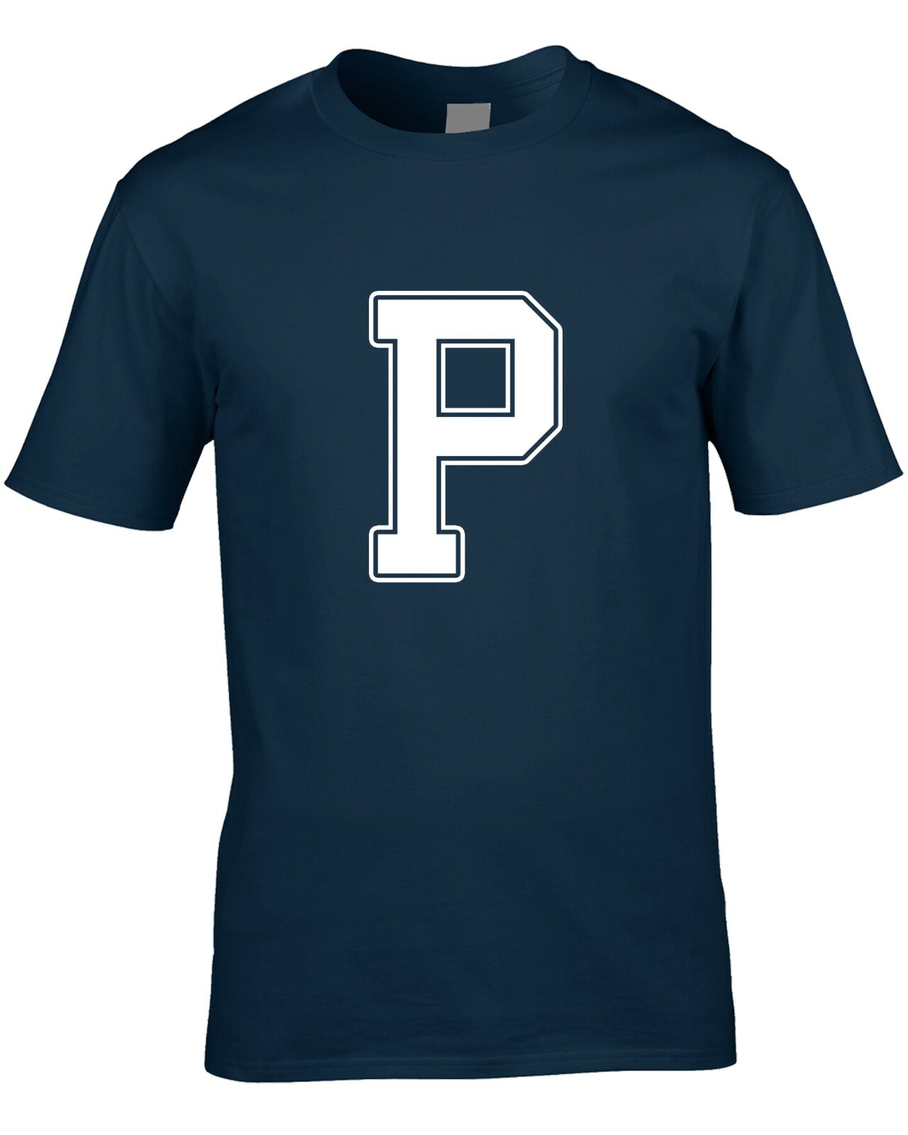 ALTRA T Shirt Uomo Lettera P Divertente Scherzo Nome Iniziali Font Team Cool Idea Regalo Personalizzata