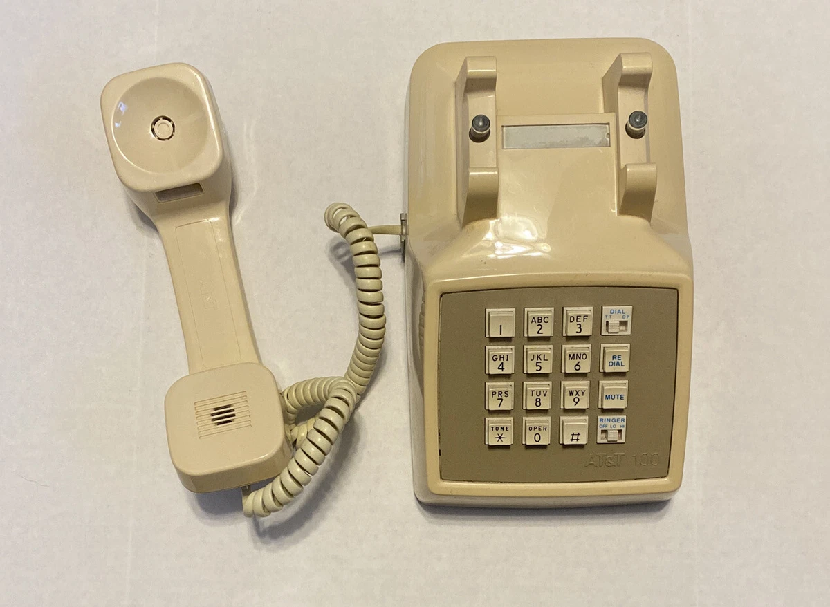 NICE AT&amp;T 100 Push Button Desk Phone ***UNTESTED**** | eBay