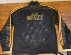 Utah Jazz Team Autograph 2010-11 Adidas Limited Edition 2XLJacket NBA Basketball