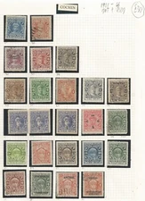 Cochin Anchal (Indian Feuditory State) 1901-48 selection  of 24 mint & used