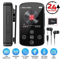 MP3 Player 32GB HiFi Lossless Sound Bluetooth  Music Voice Recorder FM Radio
