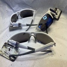 ORIGINAL PANAMA JACK WHITE WRAP STYLED BLUE MIRRORED LENS PJC4