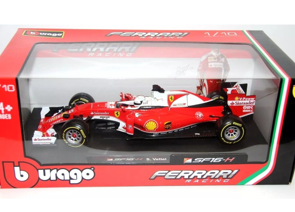 Bburago 1/18 Ferrari Sf16-h 2016 Sebastian Vettel F1 Formula