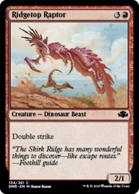 RIDGETOP RAPTOR x4 mtg NM-M Dominaria Remastered 4 Common