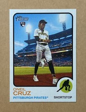 2022 Topps Heritage #157 Oneil Cruz Base Rookie Image Variation RC SP Pirates