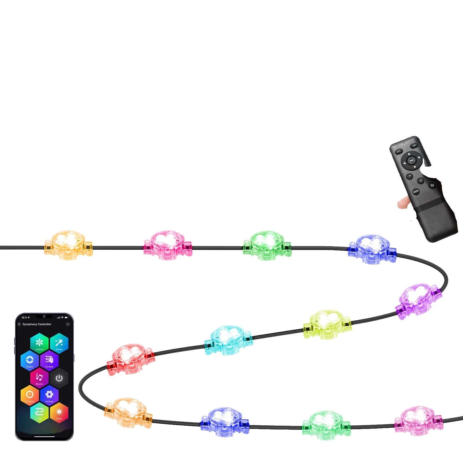 Cadena de Luces de Interior y Cadena de LED WS2811 LED/Tipo de tira