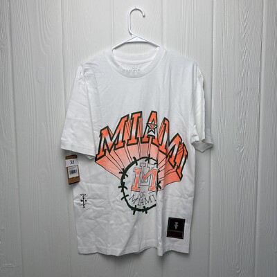 Cactus Jack Travis Scott Mitchell & Ness University Of Miami Hurricanes Size L