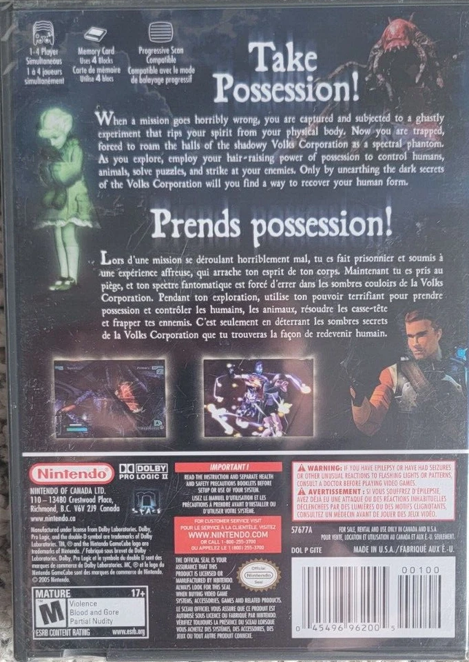 GEIST Nintendo Gamecube NTSC GCN NTSC SEALED - Image 2 of 2