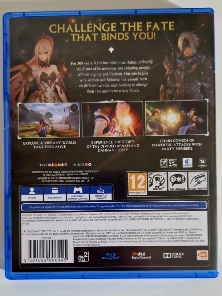 Tales of Arise - PS4 - PlayStation 4 - Edition FR, photo 2 sur 5
