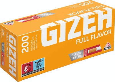 2000 x Gizeh Full Flavor Filterhülsen = 10 Pack à 200 Stück
