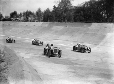 E C H Randall W E Harker, Austin 1931 Motor Racing Old Photo 1