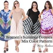 Women clothing wholesalers dresses - Lot of 10 Mix colour Dresses Sundress Midi
