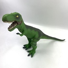 Dinosaur Tyrannosaurus Rex Green Soft Plastic Rubber Long Figure Toys R Us 13"