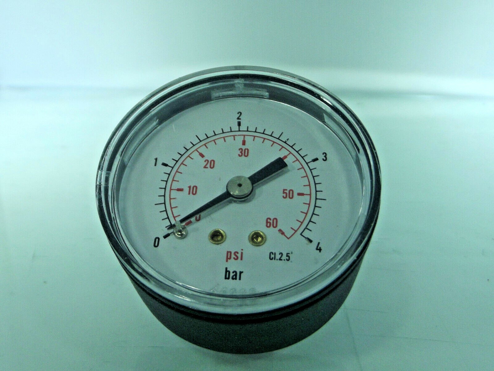 Air Pressure Gauge 1/8 bsp Rear Entry 40mm dial 0-60psi- bar Max