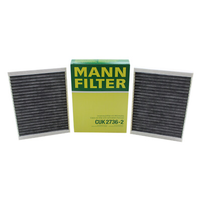 MANN FILTER Cabin Air Filter Set 64312207985 / CUK 2736-2