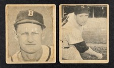 1948 Bowman Lot 2 Cards Bob Elliott Frank Shea