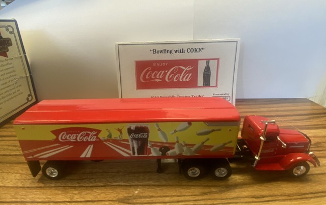 RARE COCA-COLA MATCHBOX 1939 PETERBILT BOWLING WITH COKE (DYM96654) W/COA & BOX for sale online