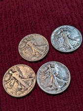 Walking Liberty Half Dollars Set of 4