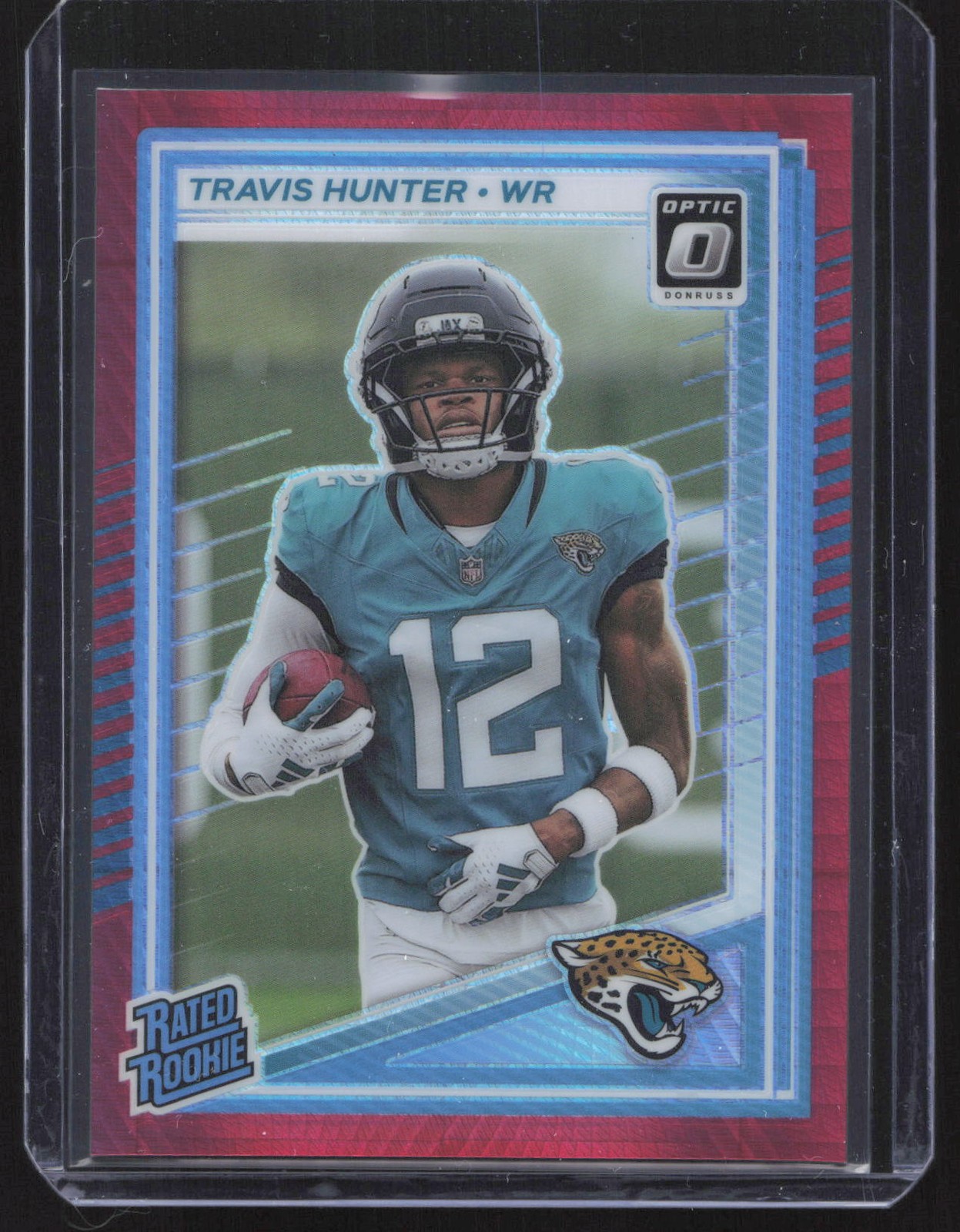 2025 Donruss Optic #201 Travis Hunter Red Hyper