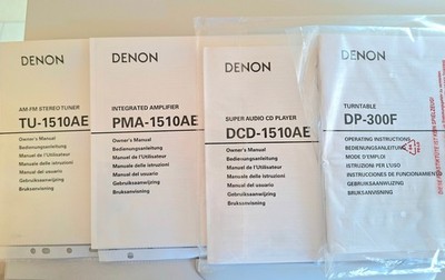 DENON Original Bedienungsanleitungen für diverse HiFi Komponenten