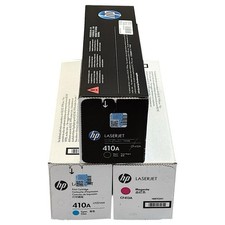 NEW HP LaserJet 410A Toner Cartridge Set Black, Cyan, Magenta 